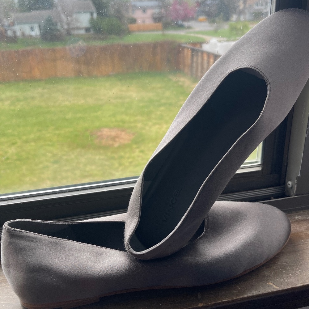 Vince Satin Flats